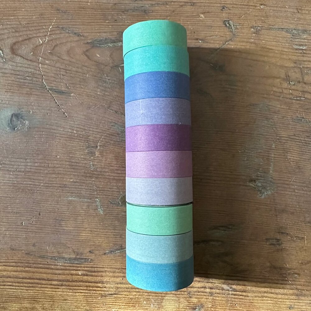 Washi Tape 10 Rolls - 15 mm Colors Decorative Tape NWOT - Picture 2 of 4